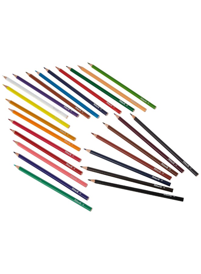 Pelikan 24-Piece Bright and Vibrant Soft Tip Colored Pencils Multicolour 15 x 2 x 12 cm PEL-998294 - Image 3